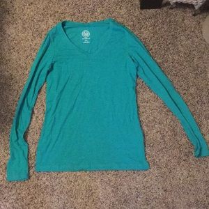 Long Sleeved Turquoise Shirt